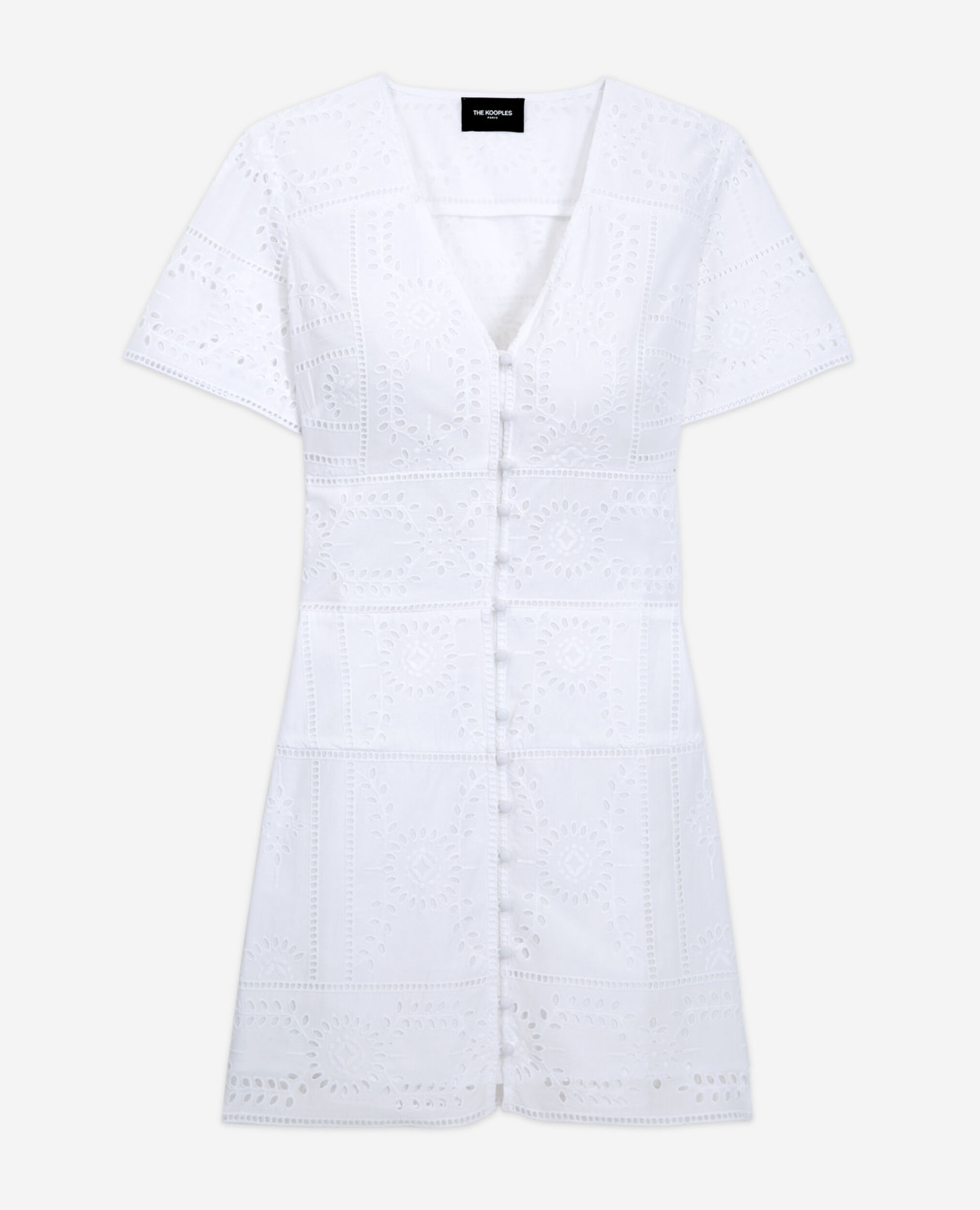 Vestido corto blanco, WHITE, hi-res image number null