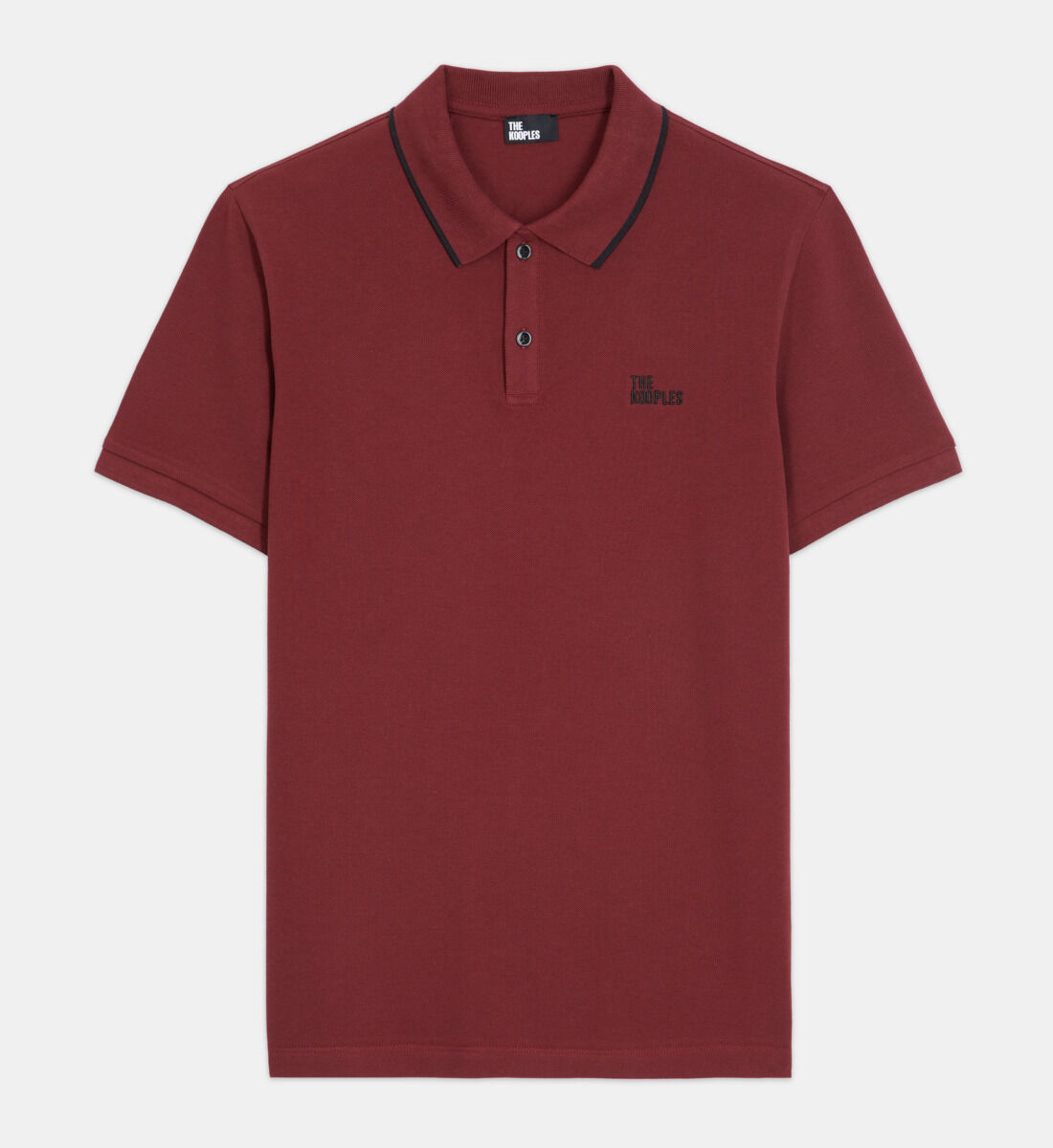 Classic burgundy polo The Kooples US