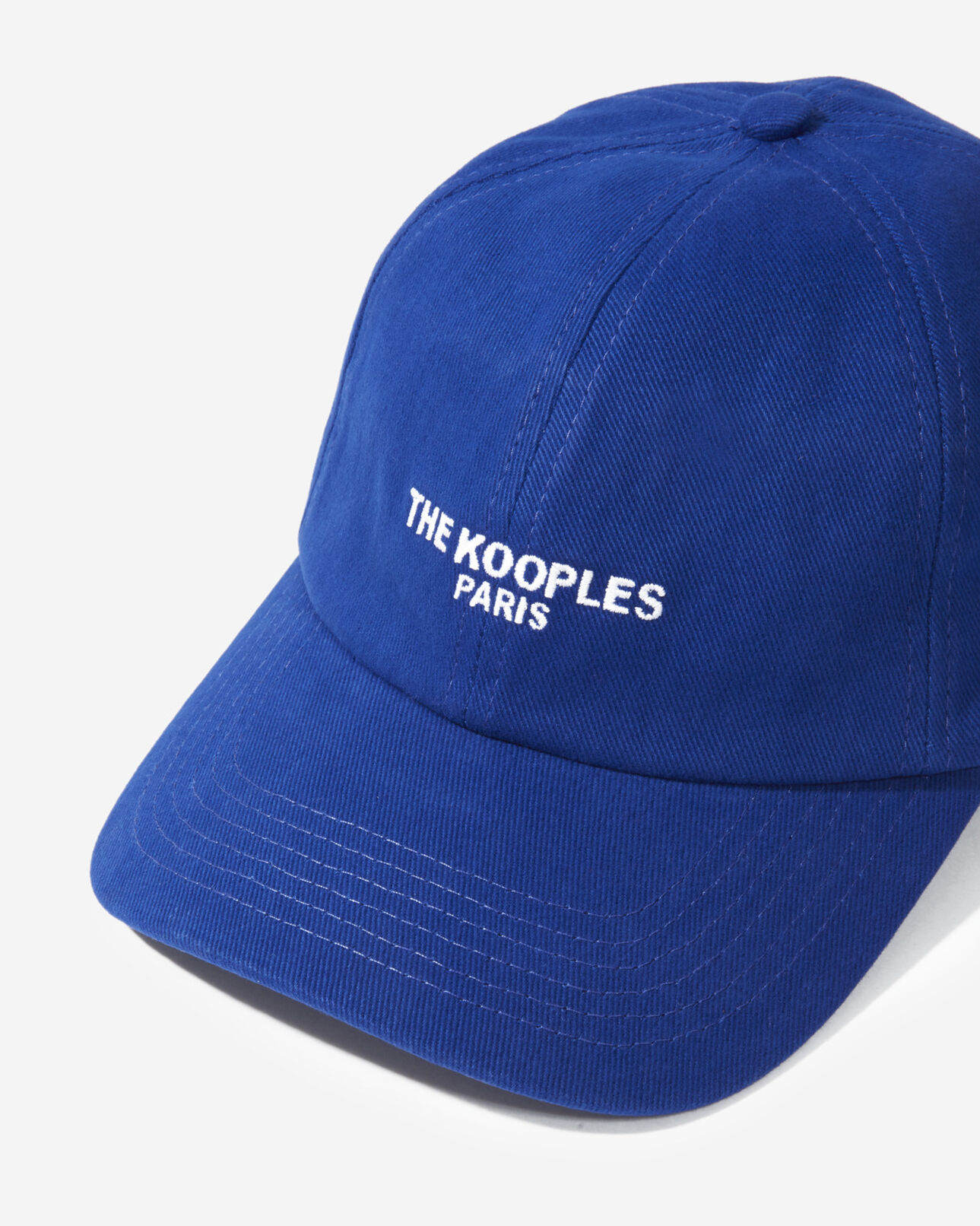 The Kooples MIXED NAVY blue cotton cap with white embroidered logo