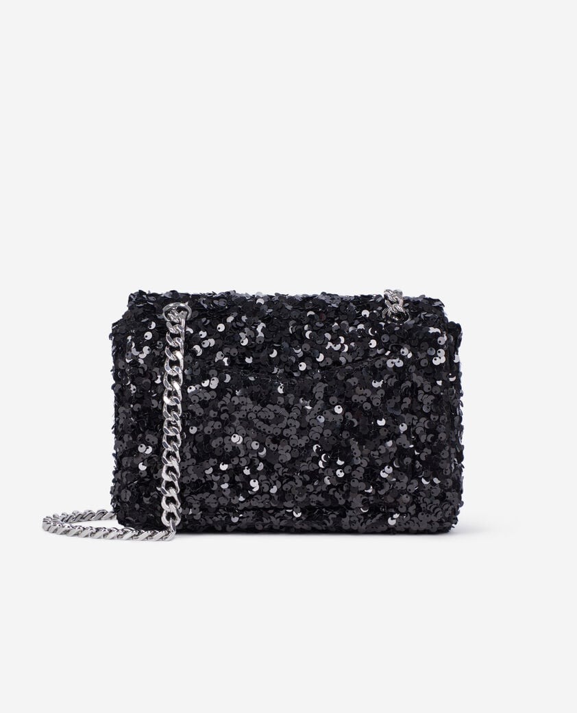 The Kooples WOMEN BLACK emily soft bag with black sequins