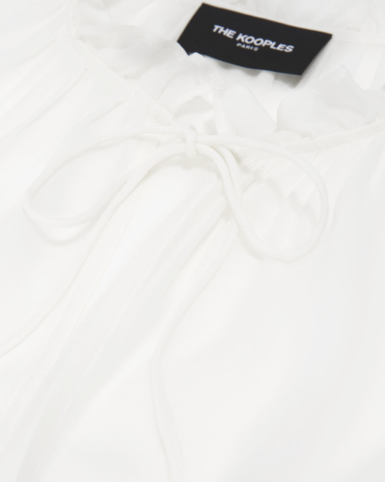 The Kooples FEMME OFF WHITE blouse à volants