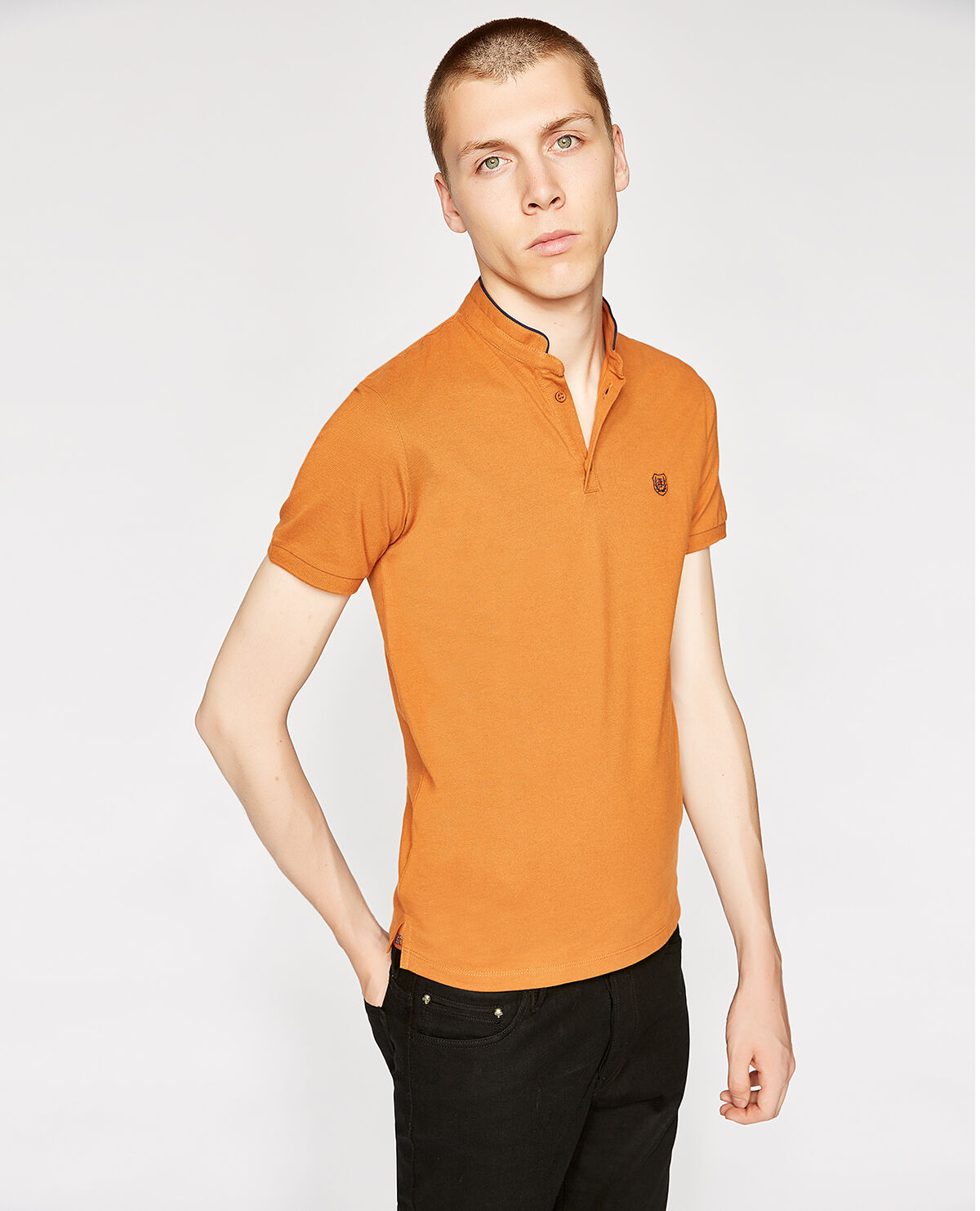 Hard collar hot sale polo shirts