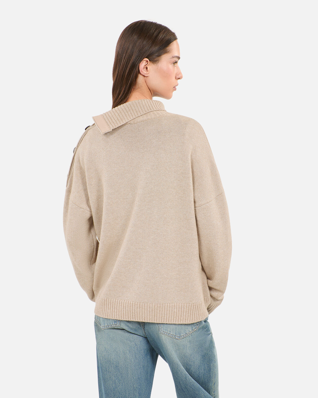 The Kooples WOMEN CAMEL camel wool and cashmere sweater