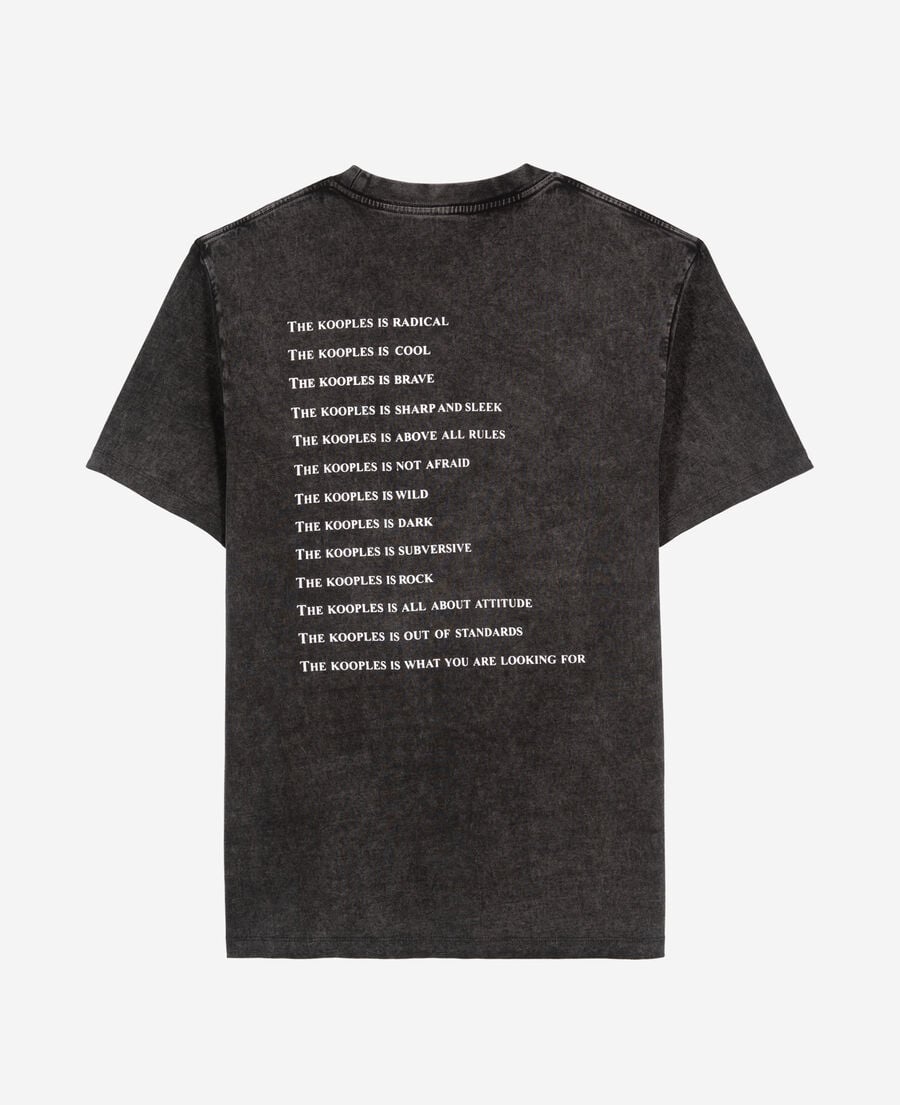 The Kooples MEN BLACK WASHED black what is t-shirt
