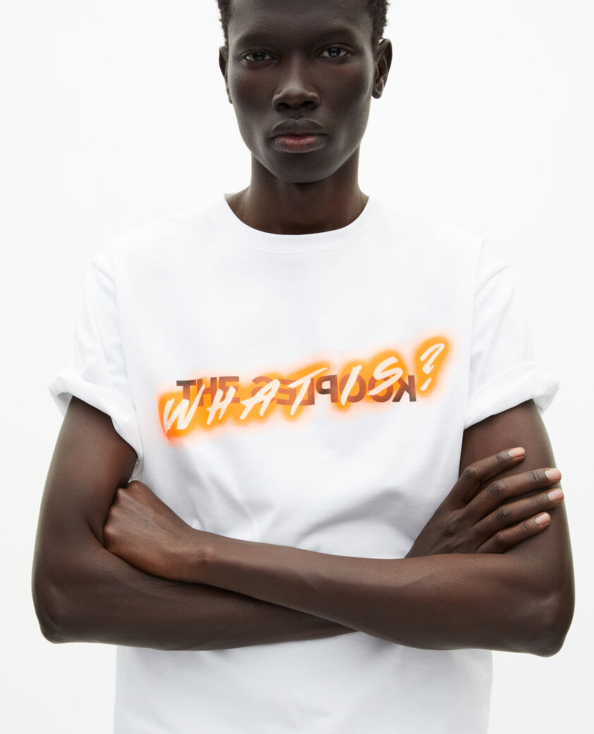 The Kooples H WHITE what is neon white t-shirt