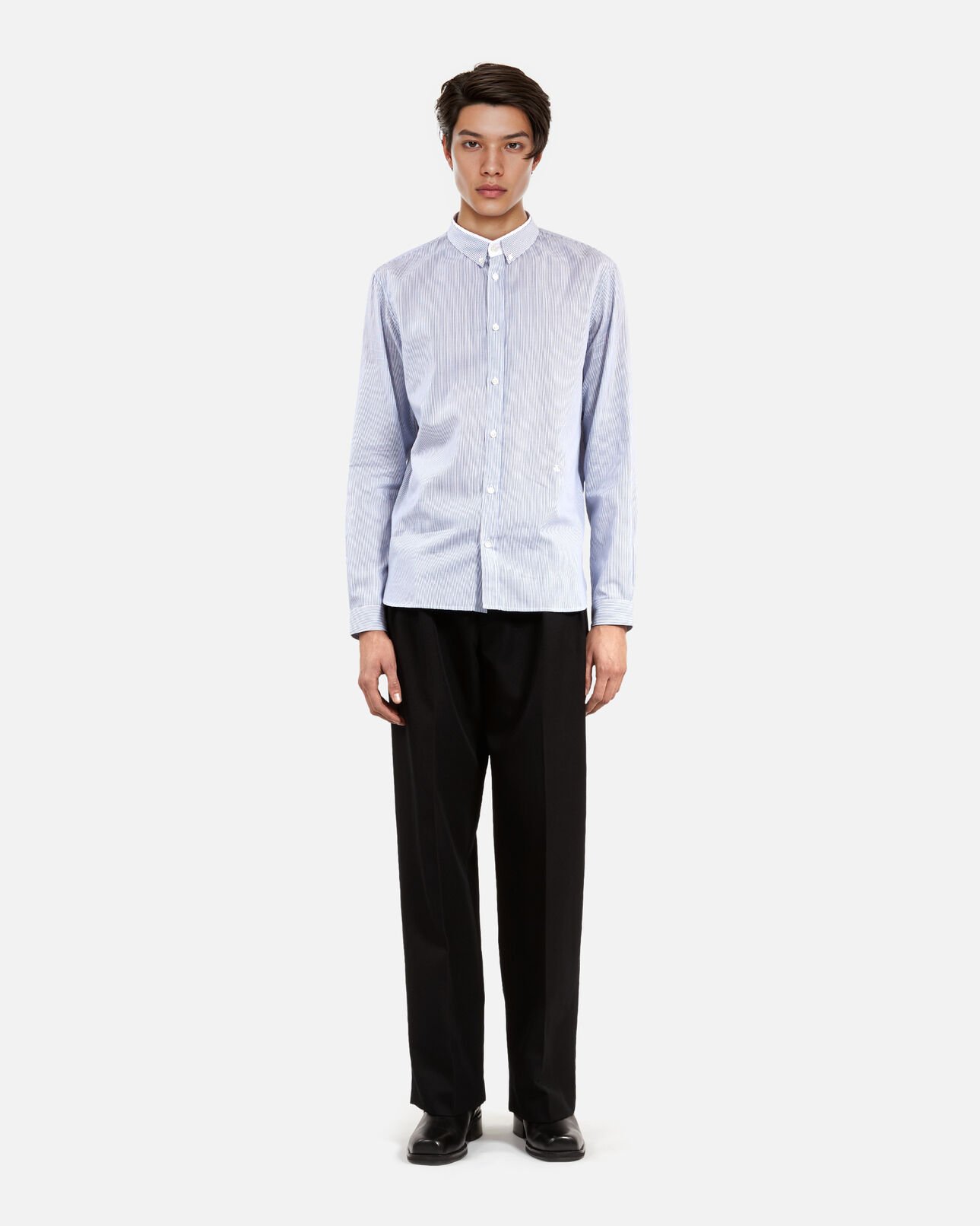 The Kooples HERREN BLUE WHITE blau gestreiftes formelles hemd