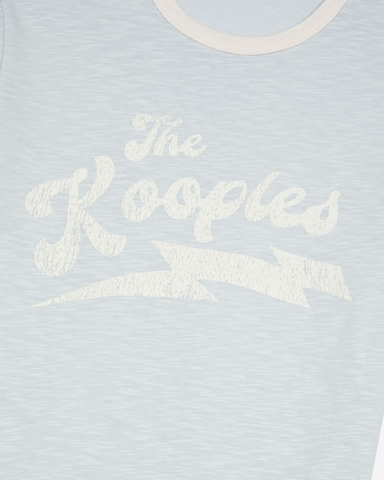 The Kooples FEMME LIGHT BLUE t-shirt avec sérigraphie bleu clair
