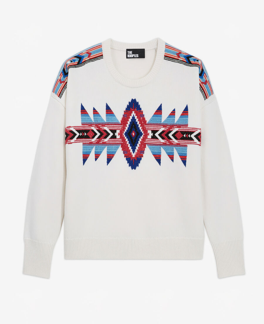 Embroidered wool sweater | The Kooples - US