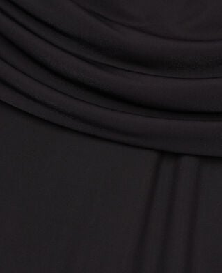 The Kooples WOMEN BLACK black long jersey dress