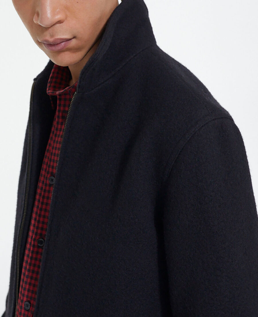 black wool jacket