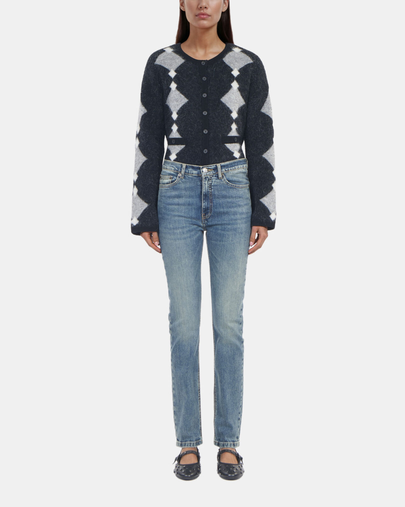 The Kooples WOMEN USED RAPIECE faded blue skinny jeans