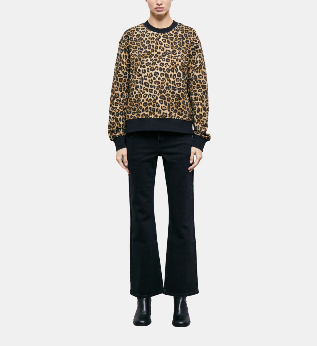Leopard sweatshirts Clearance
