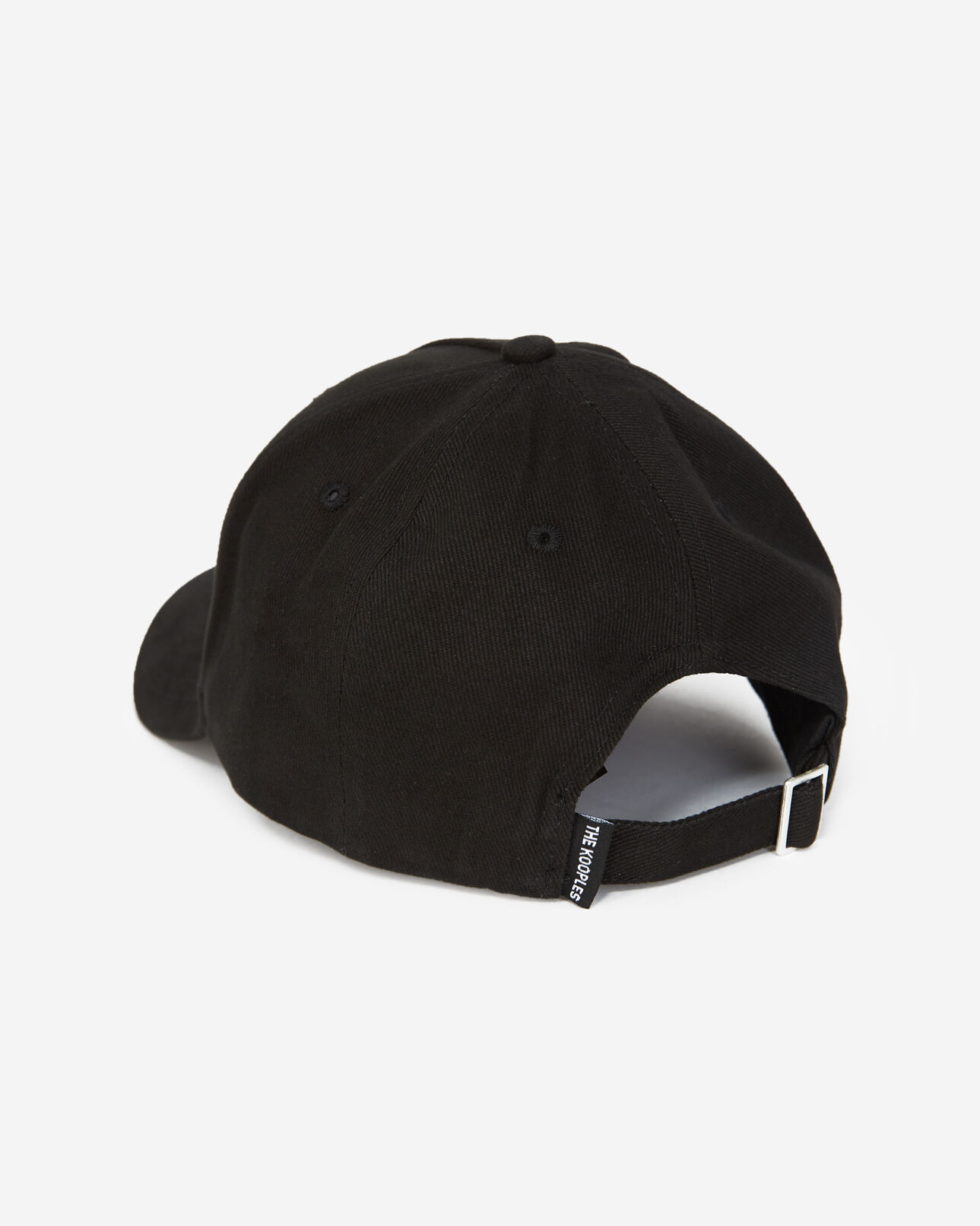 The Kooples MIXED BLACK black cap in cotton with rubber k logo