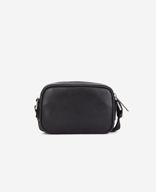 The Kooples HOMME BLACK sac messenger small en cuir noir