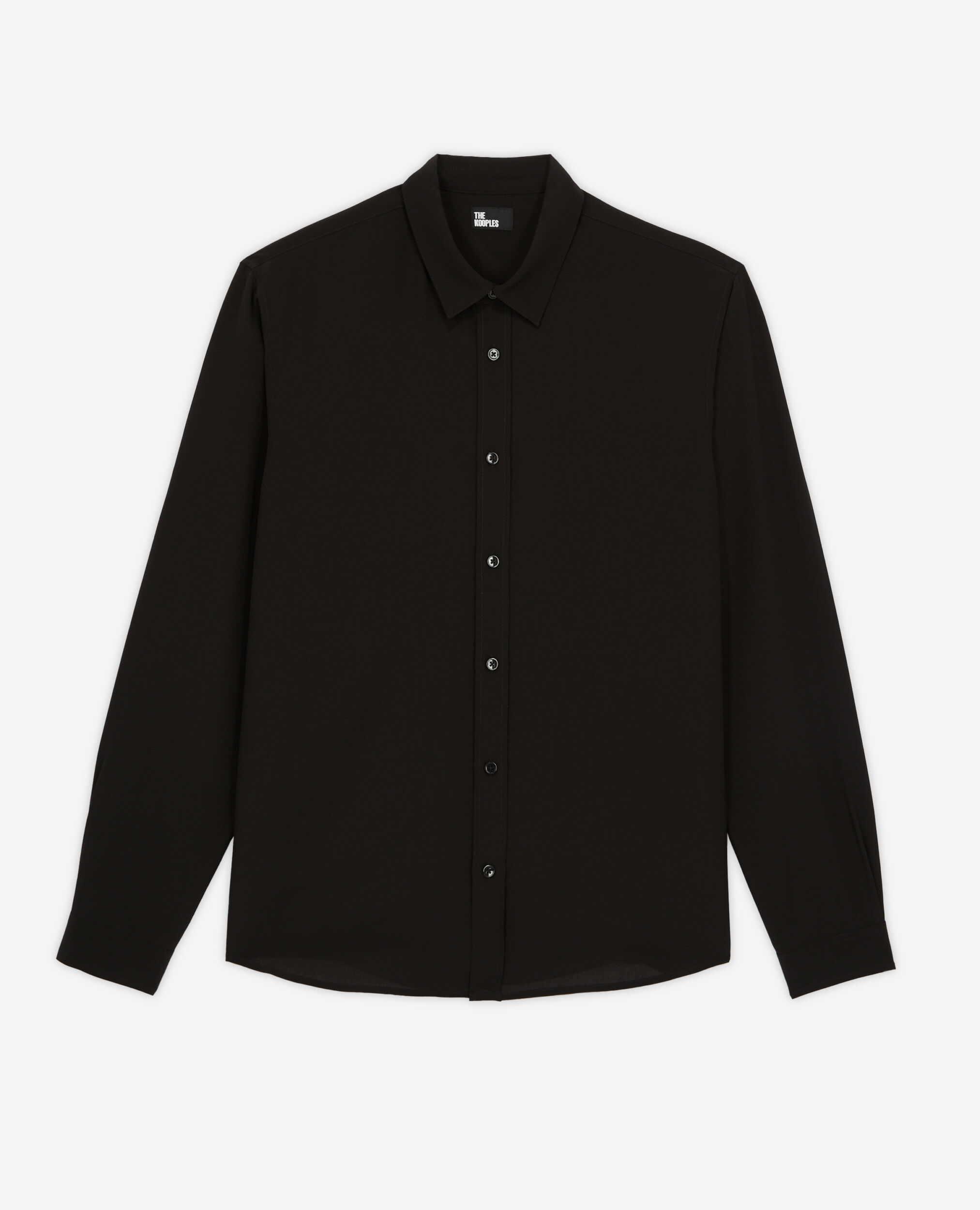 Black silk shirt | The Kooples - US