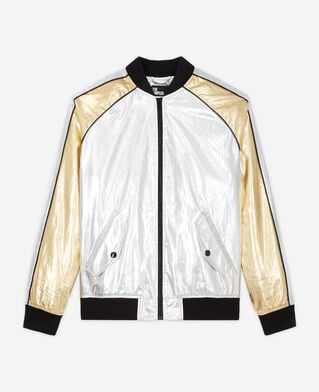 The Kooples FEMME SILVER / GOLD blouson bicolore