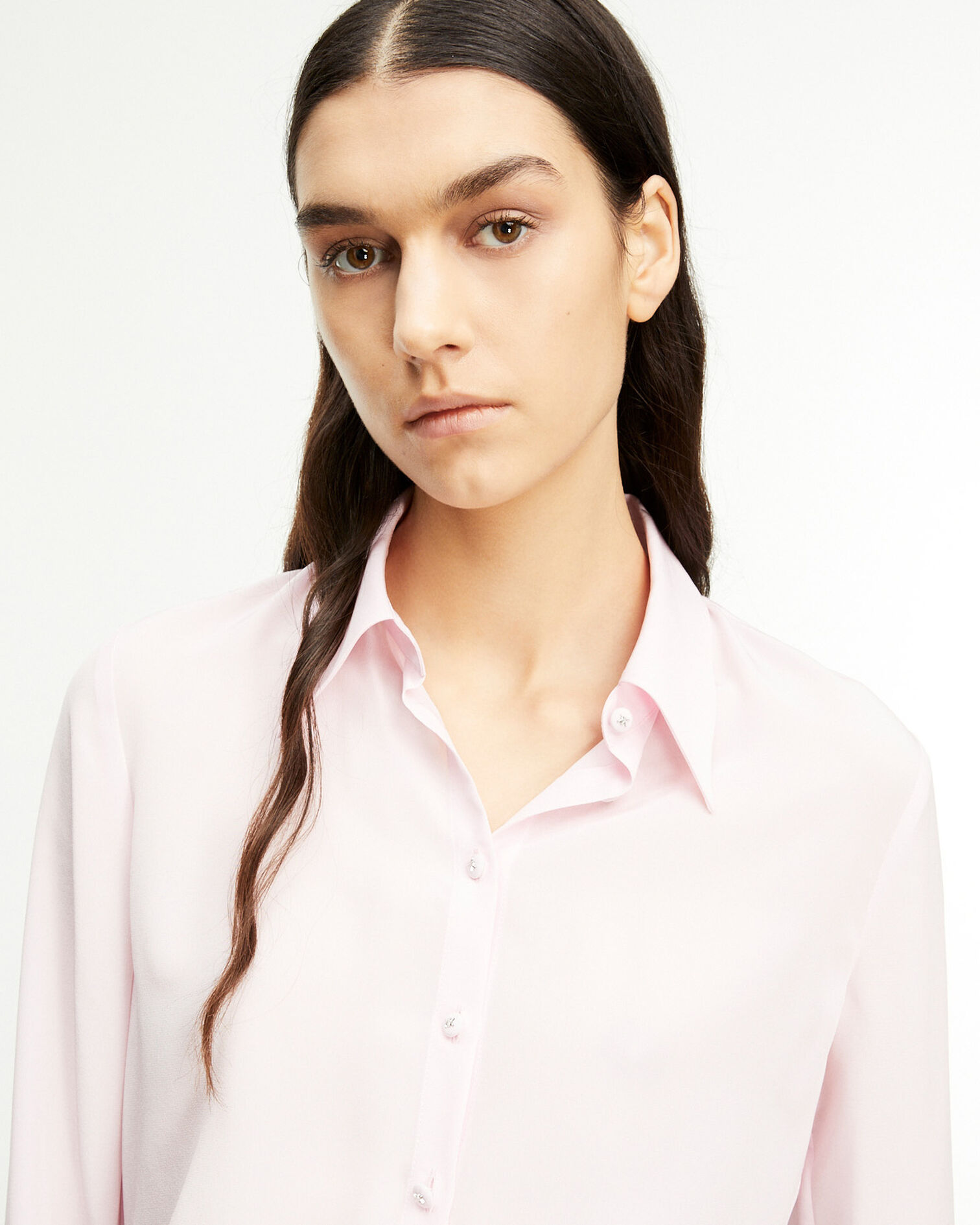Classic light pink shirt with buttons, LIGHT PINK, hi-res image number null