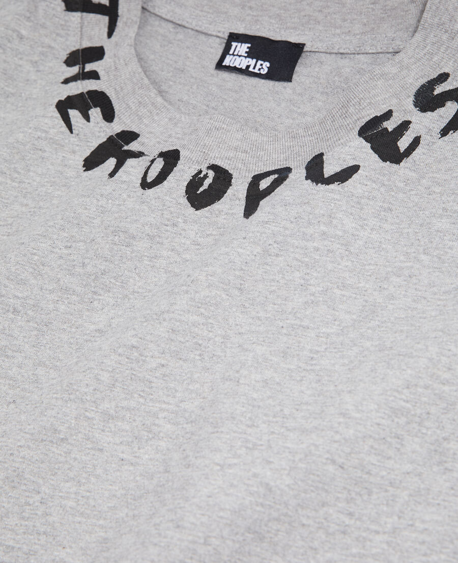 men's grey t-shirt with logo