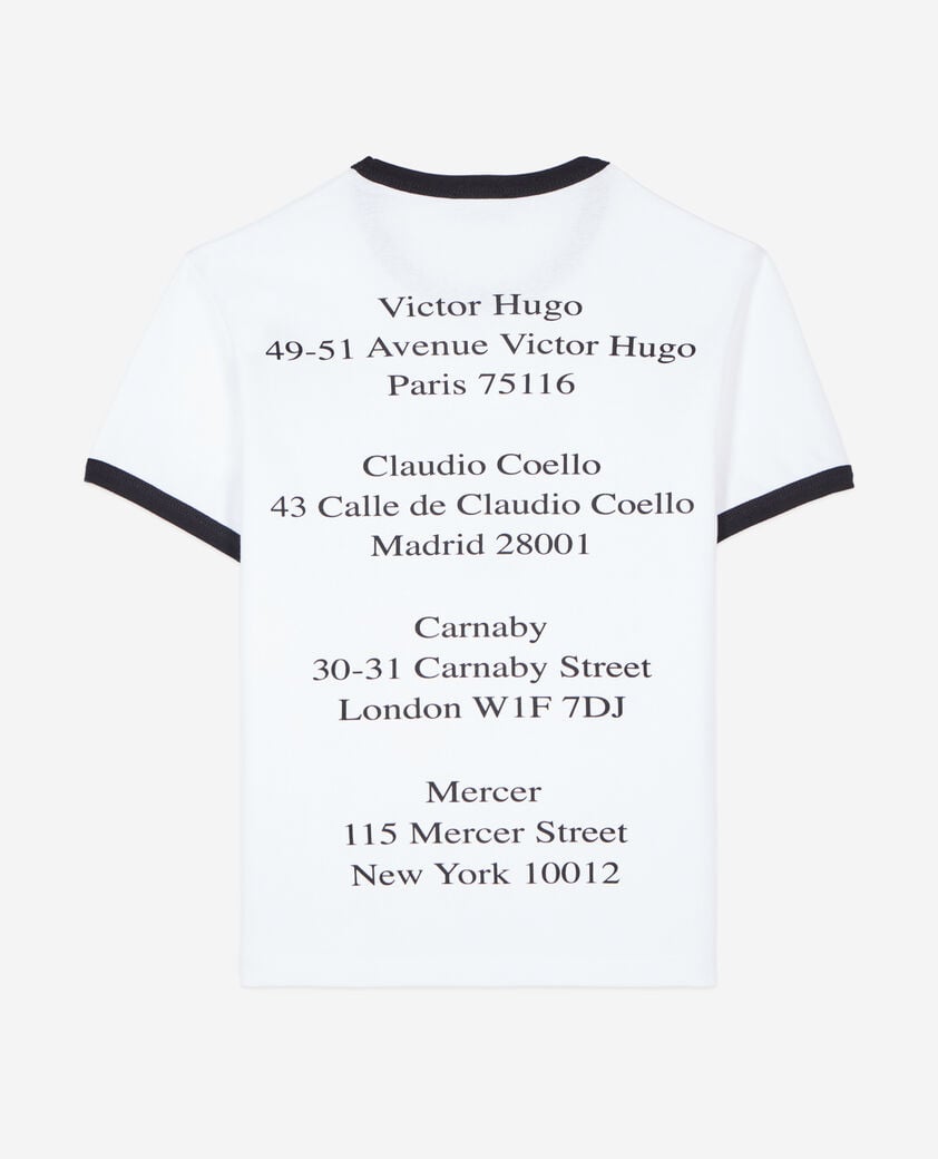 The Kooples WOMEN WHITE white locations serigraphy t-shirt