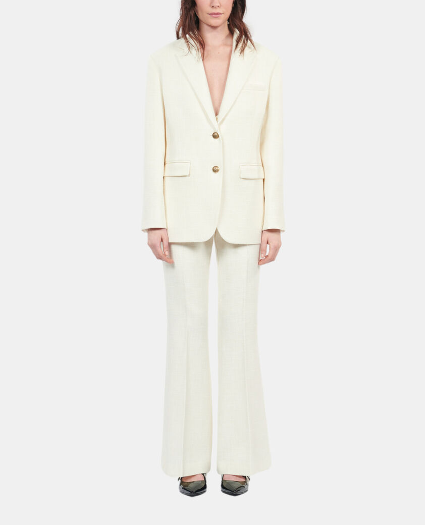 The Kooples F ECRU ecru suit jacket