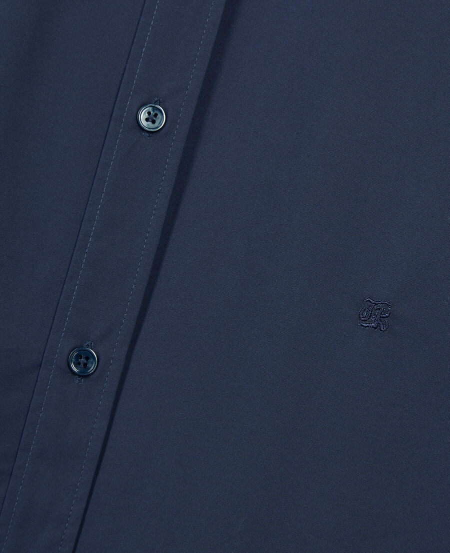 The Kooples MEN NAVY navy blue poplin shirt