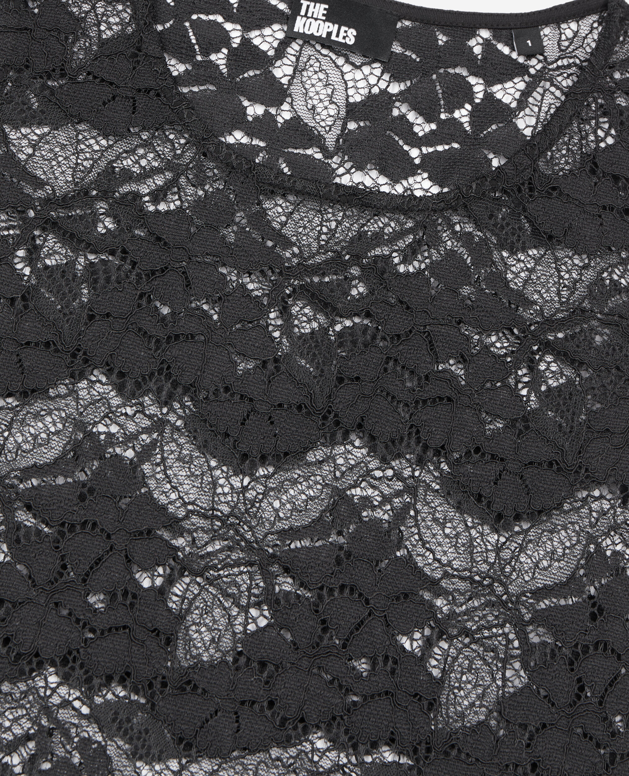 Schwarzes Spitzenoberteil, BLACK, hi-res image number null
