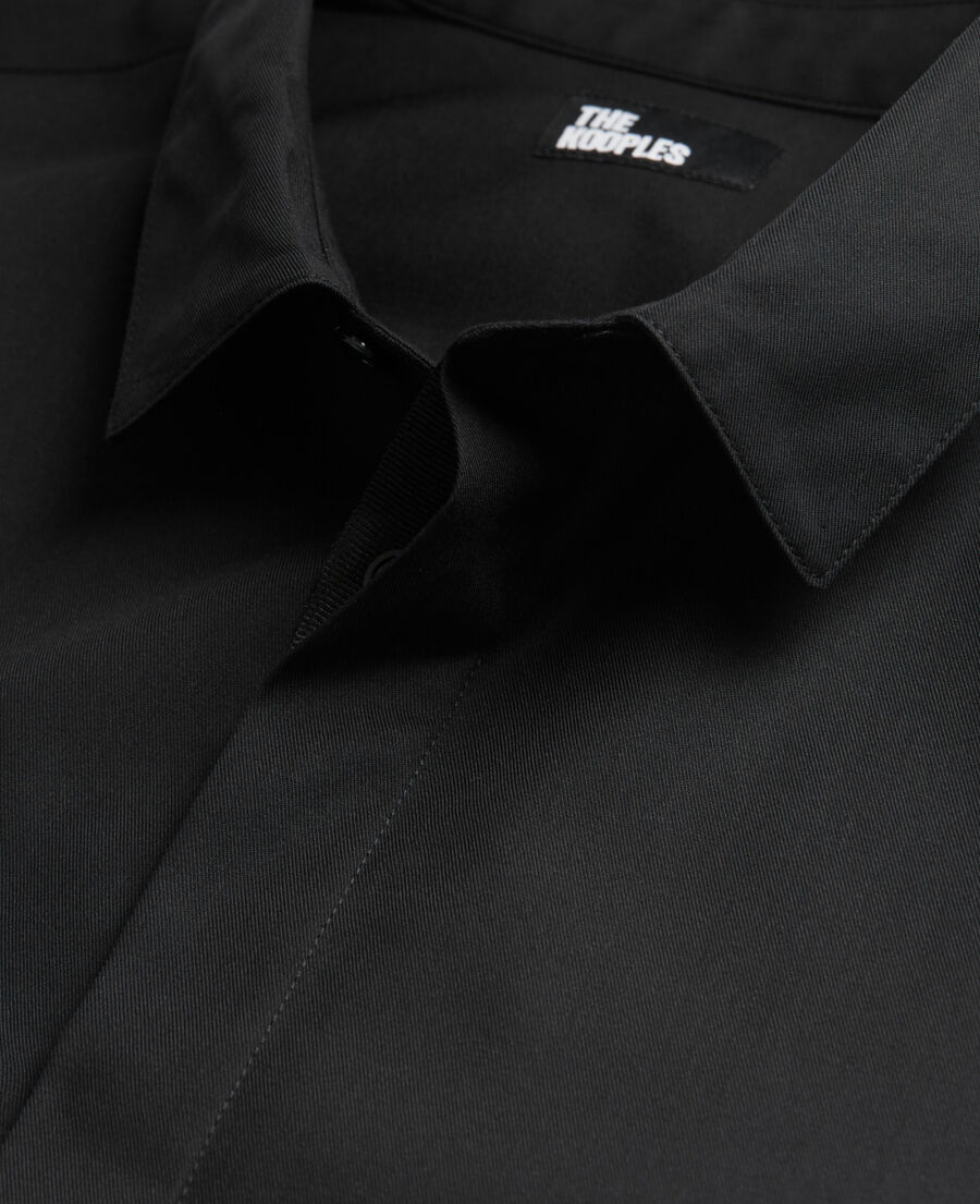 chemise col classique noire
