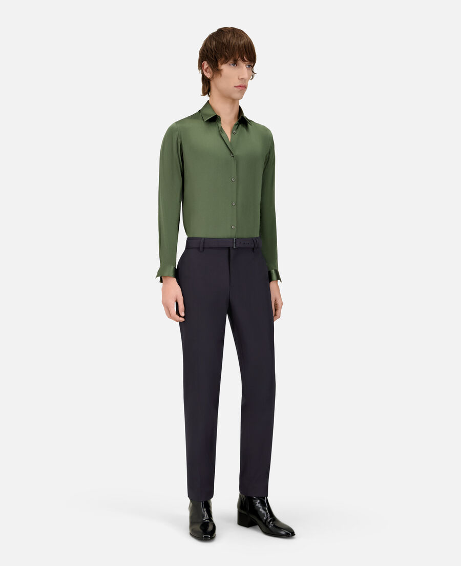 The Kooples HOMME DARK NAVY pantalon de costume super 100's en laine marine