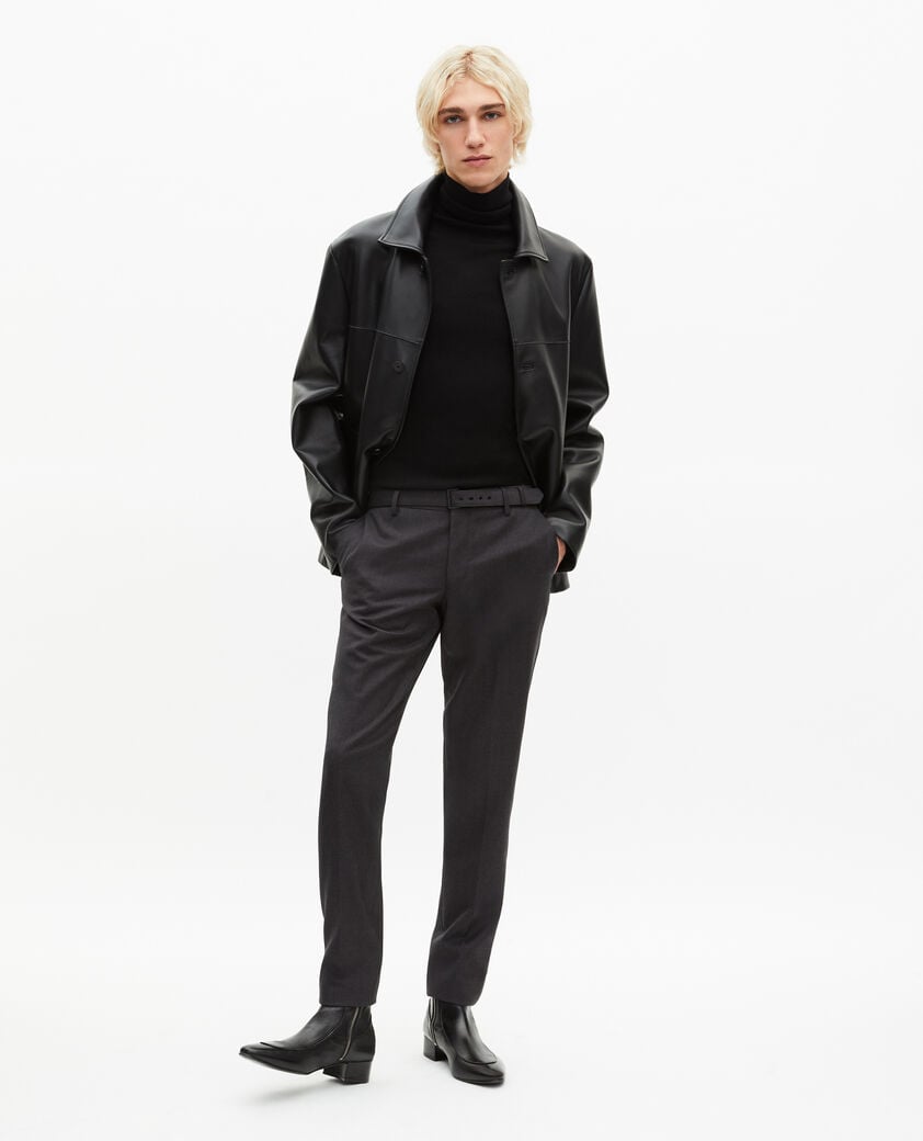 The Kooples HOMME DARK GREY pantalon costume ajust&eacute; laine grise