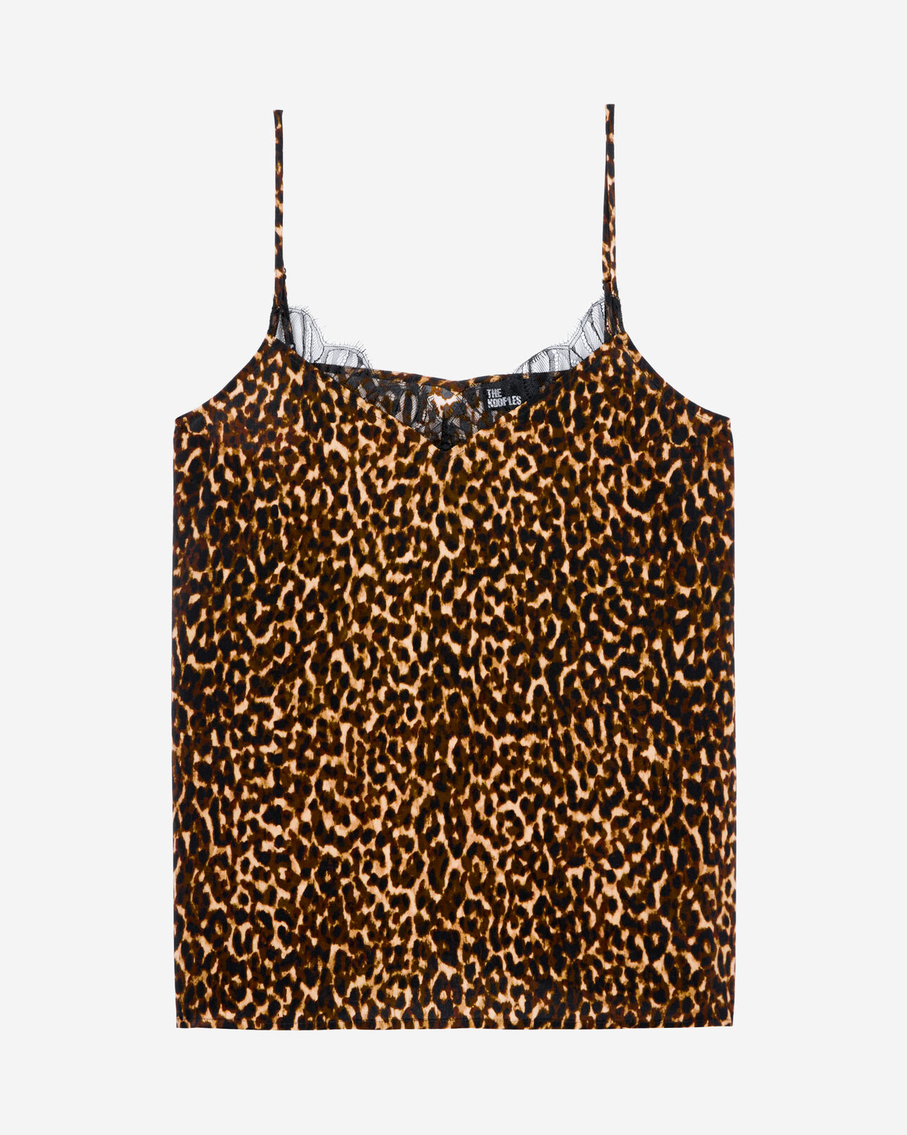 The Kooples FEMME LEOPARD caraco en soie imprimé léopard