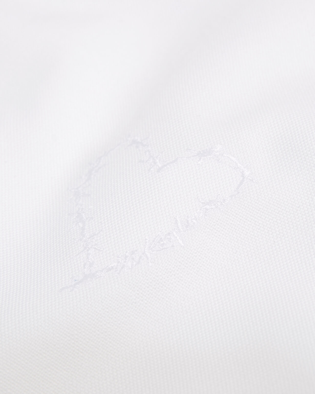 The Kooples HOMME WHITE chemise coton blanche à cœur brodé