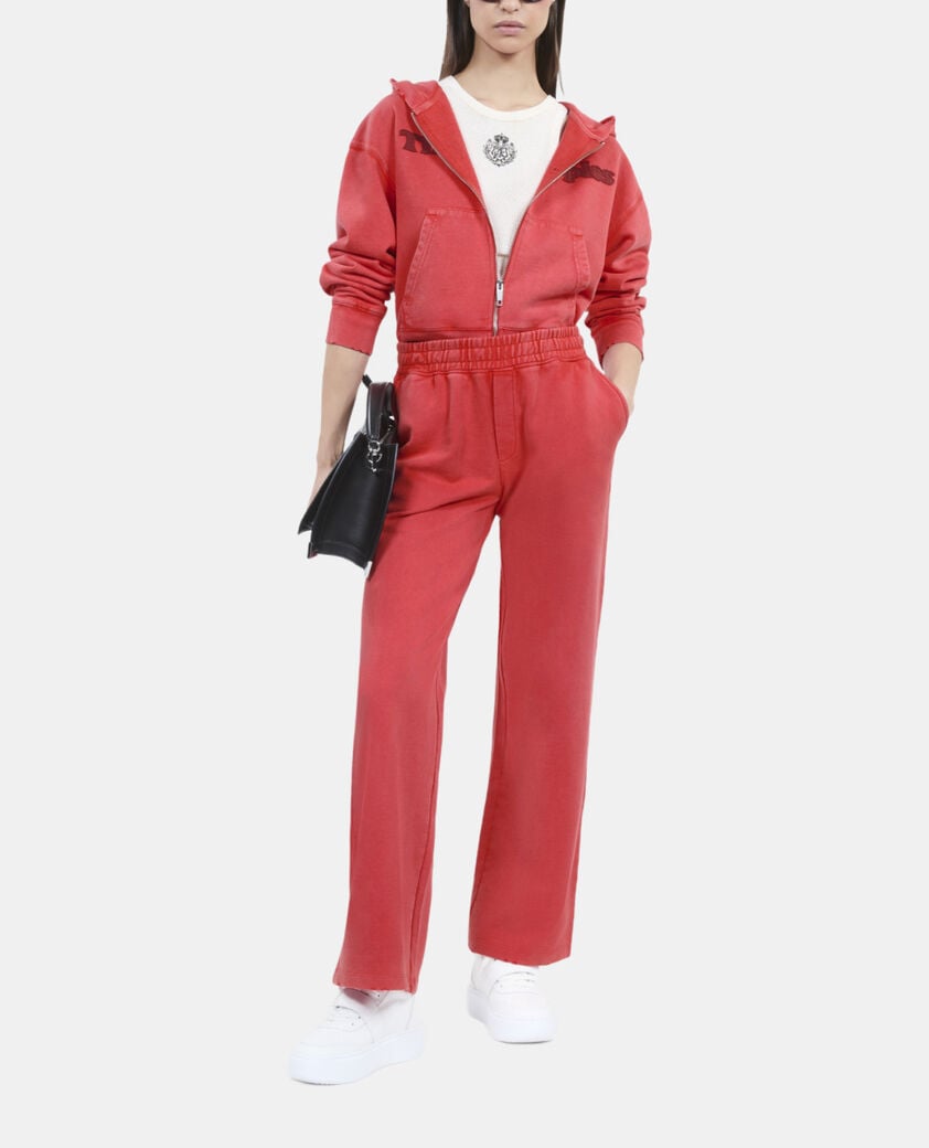 The Kooples DAMEN RUBIS rote jogginghose mit logo