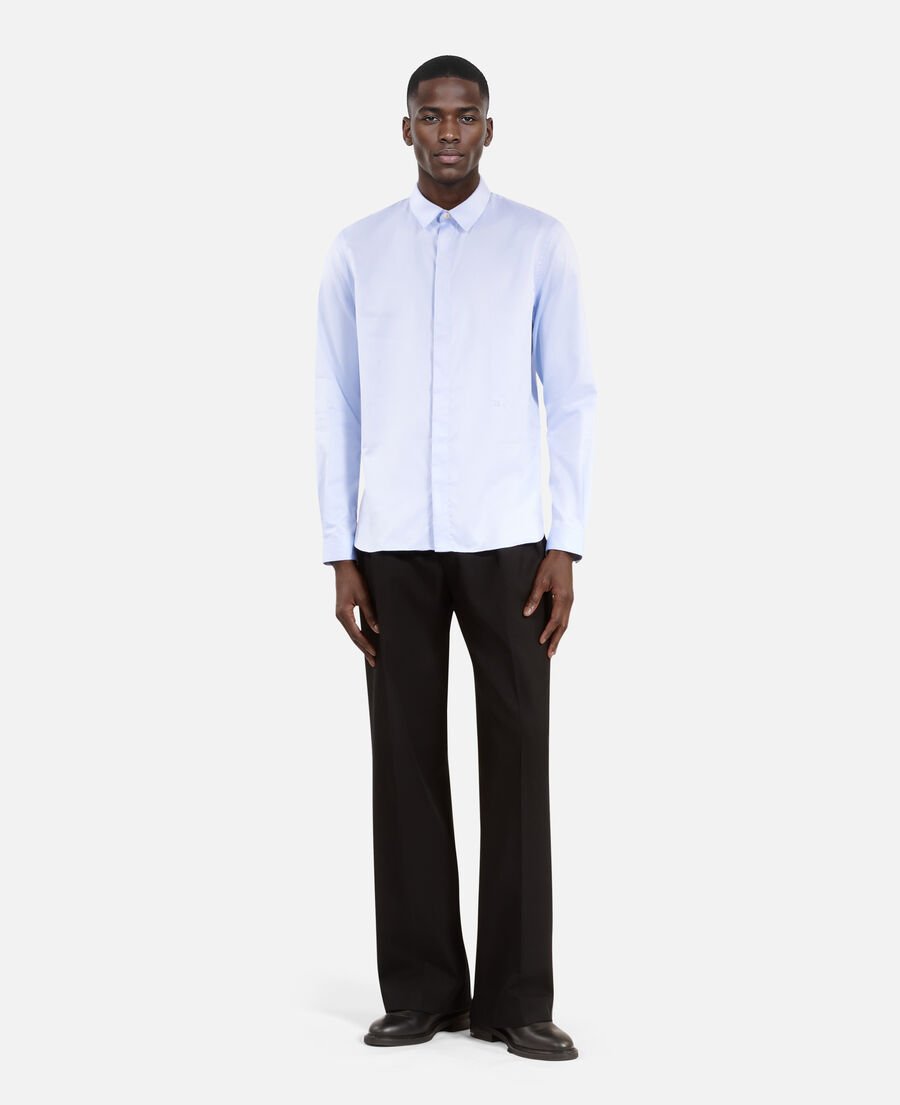 formal sky blue shirt