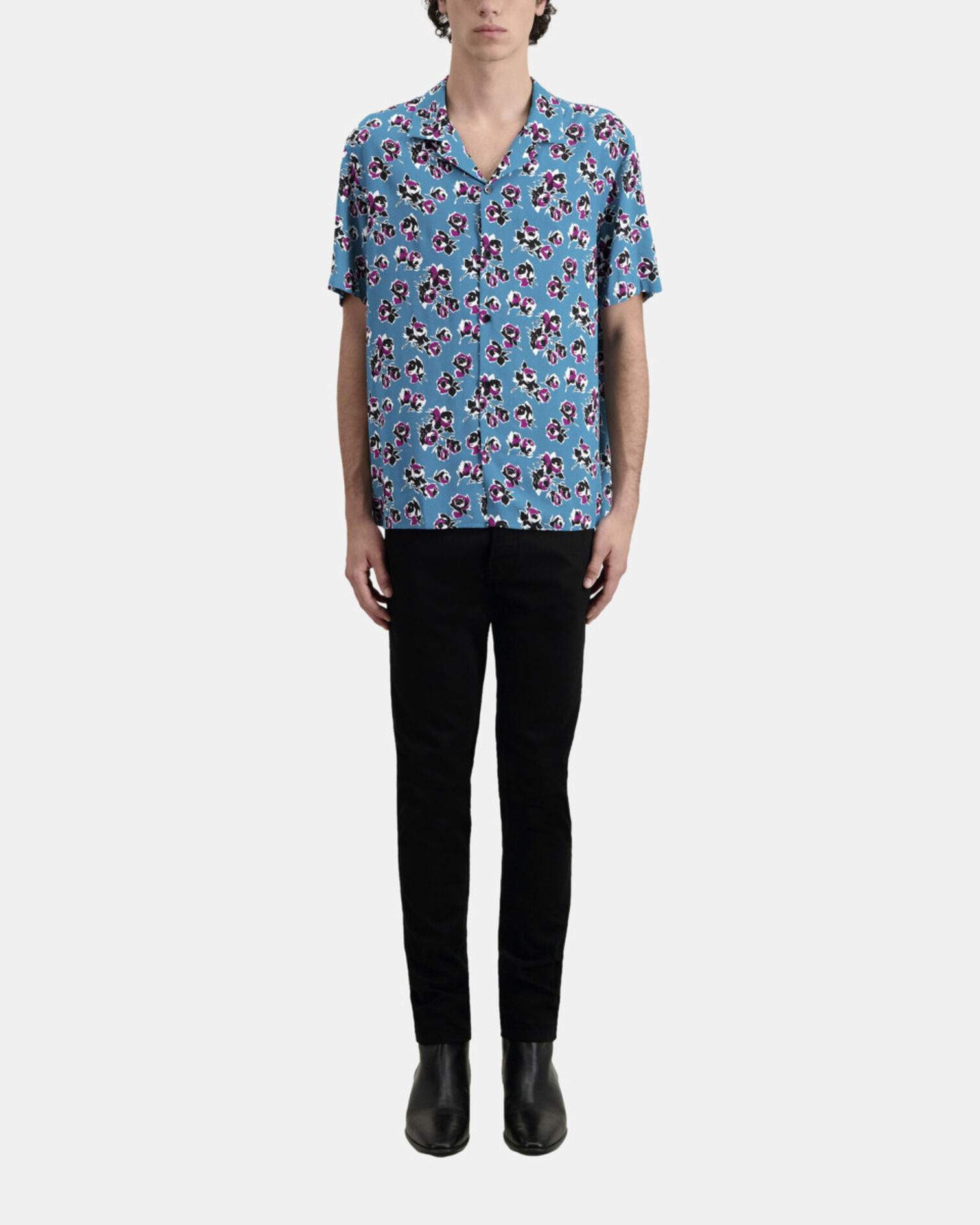 Chemise imprimée manches courtes, PINK - BLUE, hi-res image number null