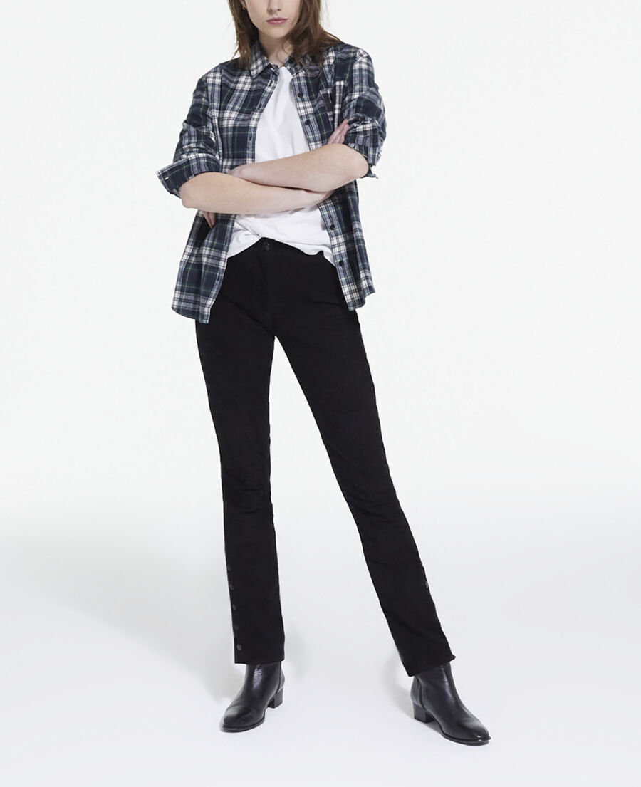 overshirt with check motif