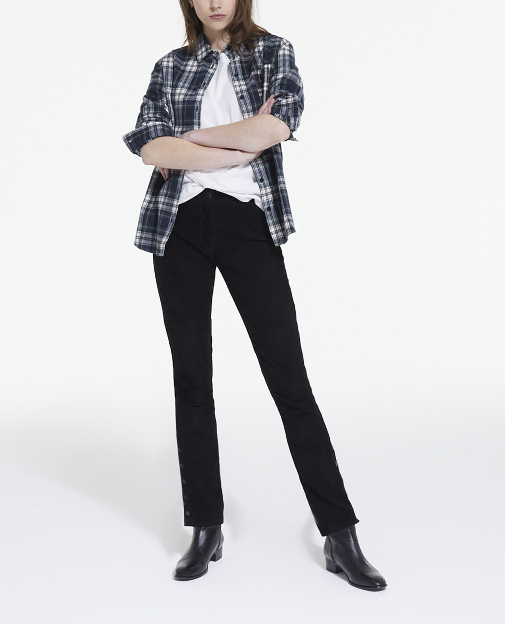 Overshirt with check motif, BOTTLE GREEN, hi-res image number null