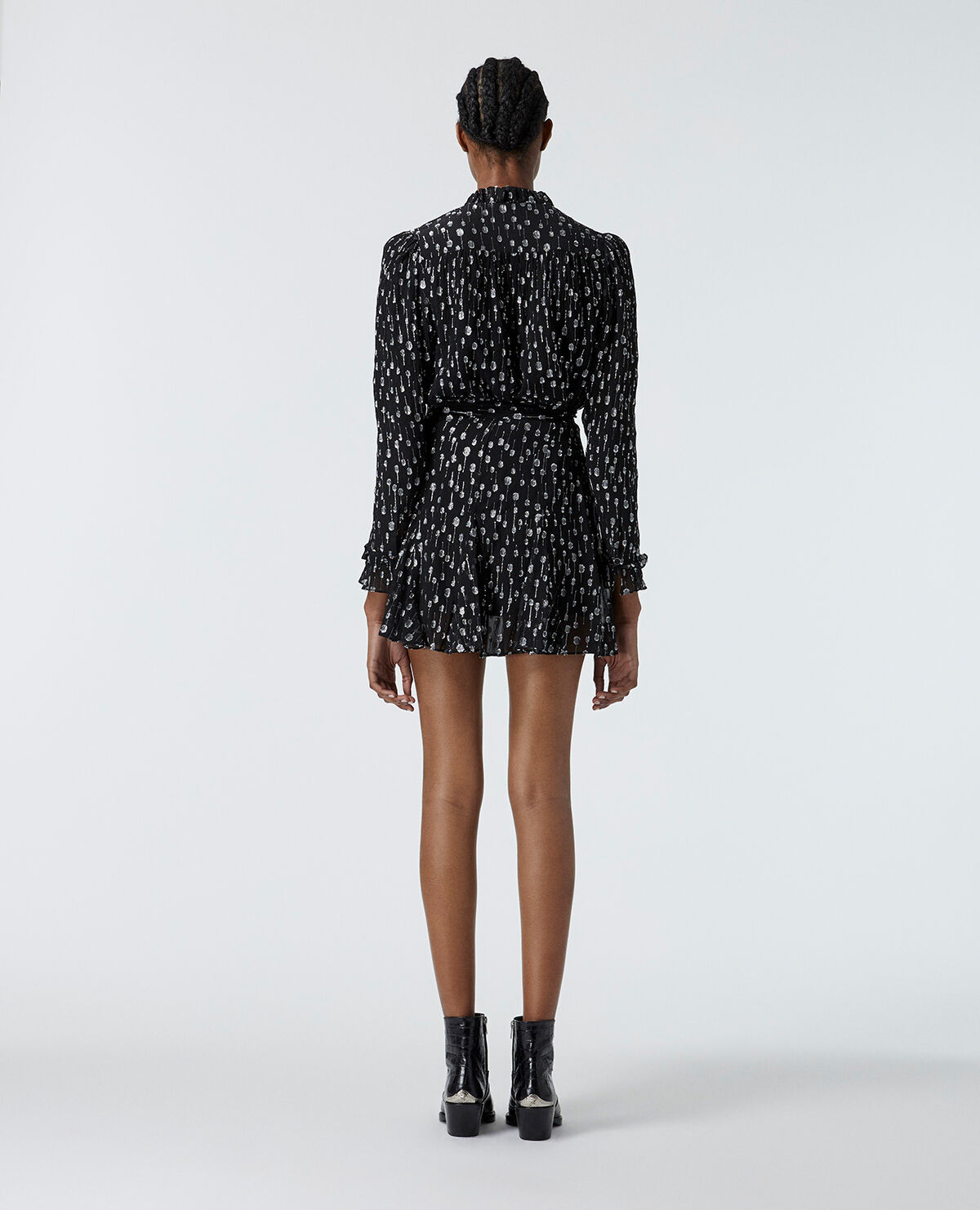 Short black sales polka dot skirt