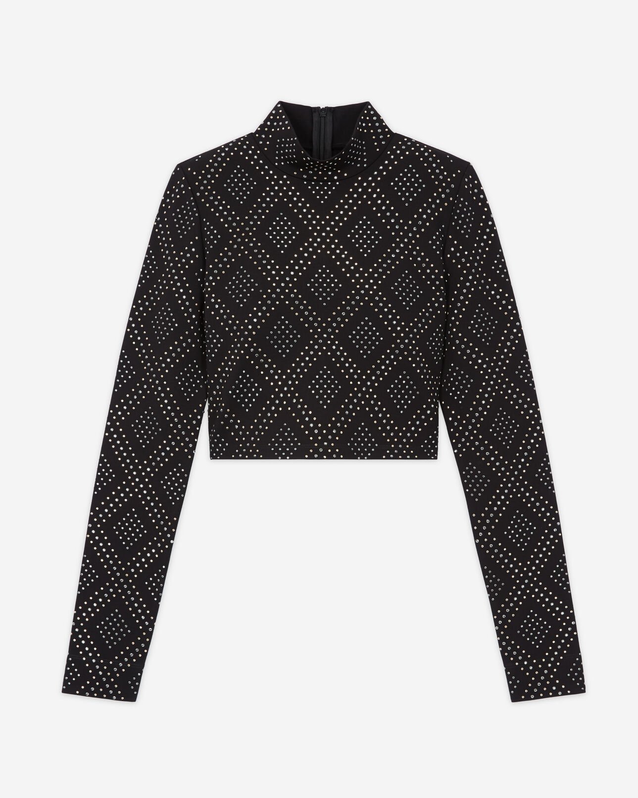 The Kooples FEMME BLACK top à strass noir