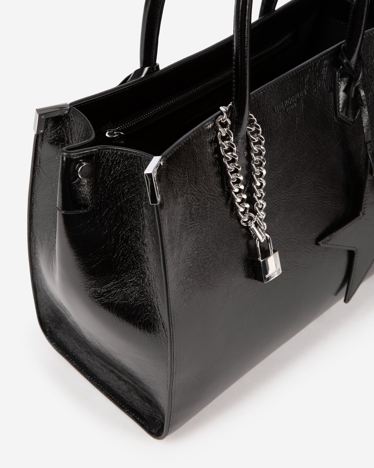 The Kooples DAMEN BLACK schwarze ming tasche aus leder