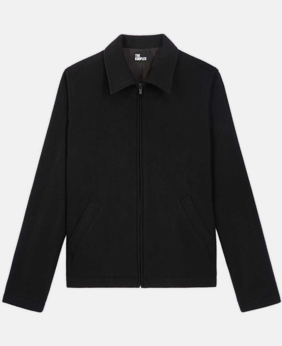 black wool jacket