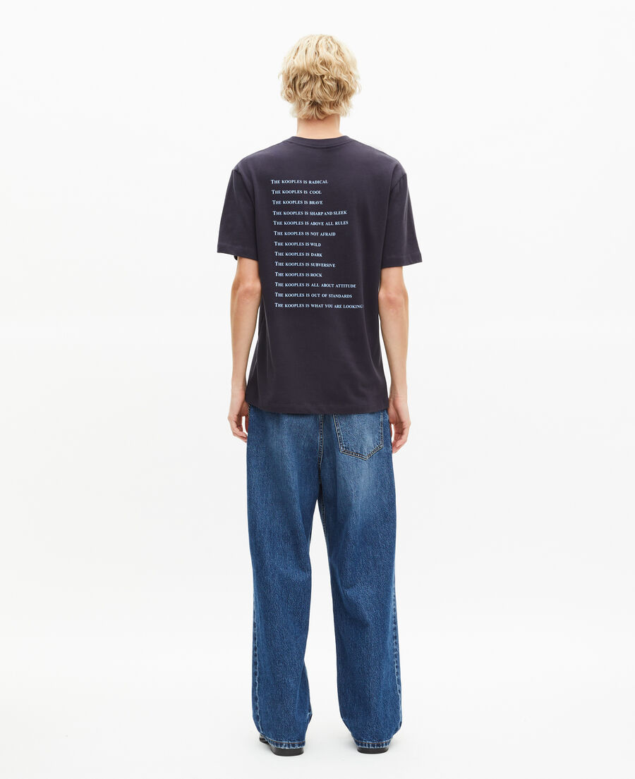 The Kooples H DARK NAVY what is denim navy t-shirt