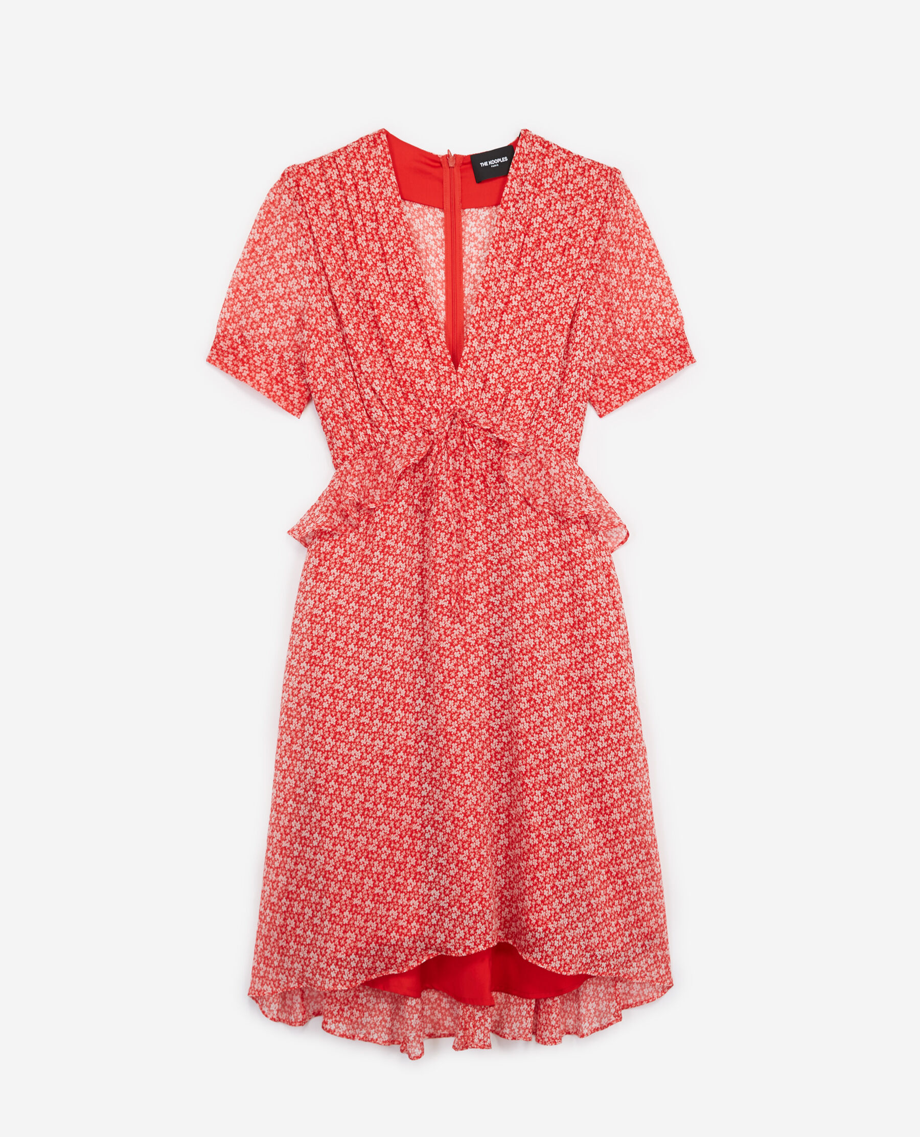Kooples red on sale floral dress