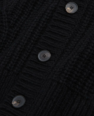The Kooples H BLACK black buttoned cardigan