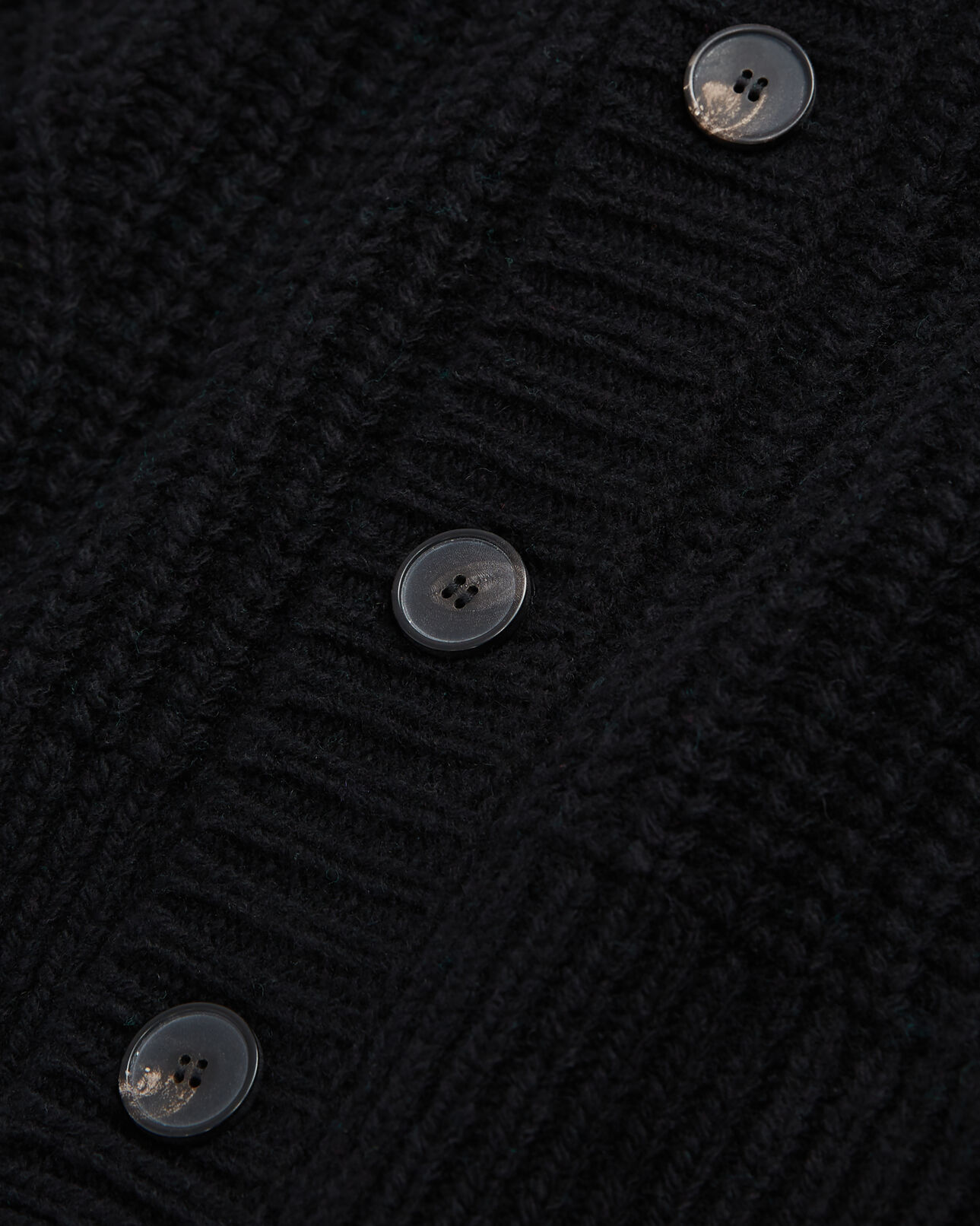 The Kooples MEN BLACK black buttoned cardigan