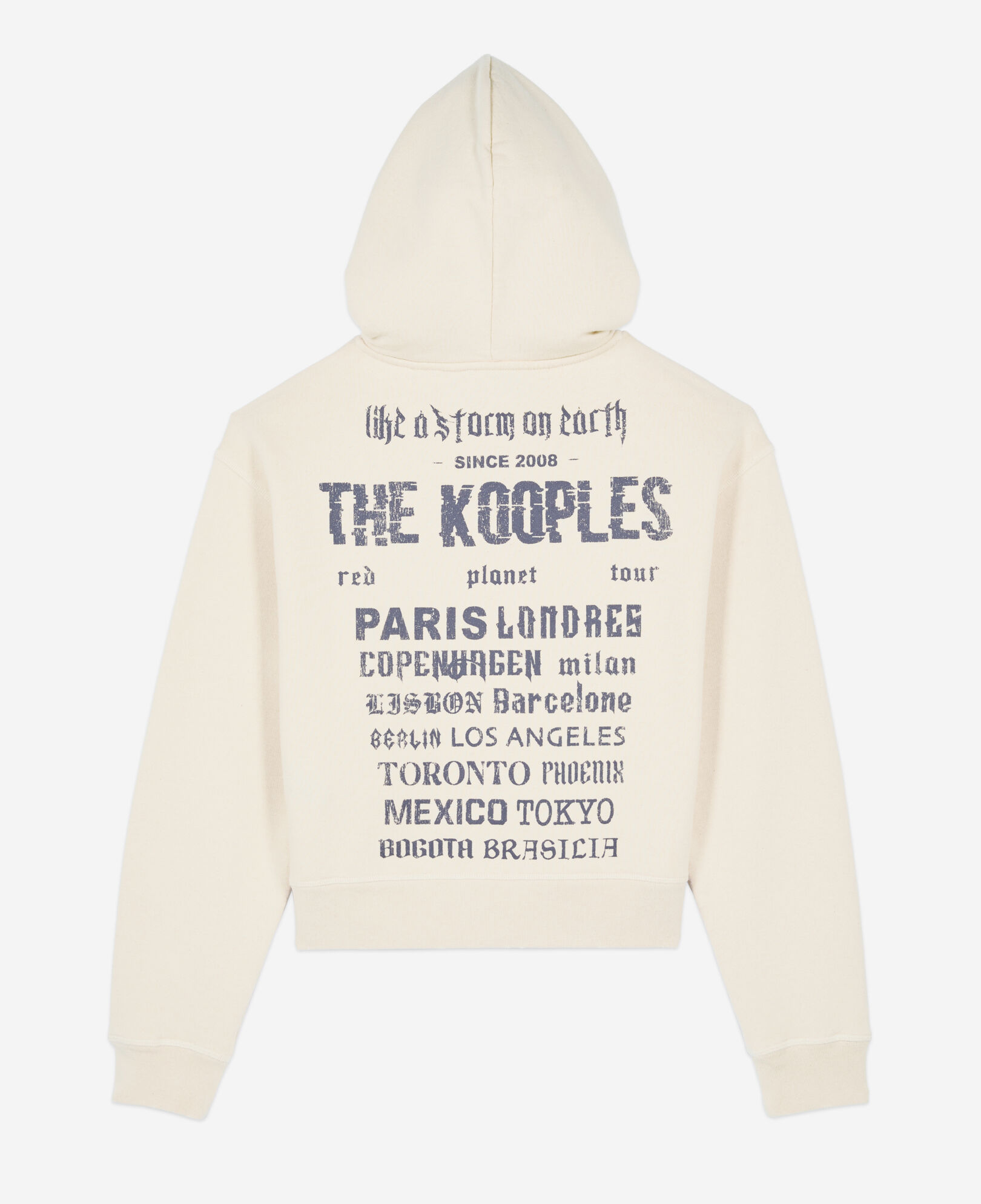 The Kooples FEMME ECRU sweatshirt à capuche écru