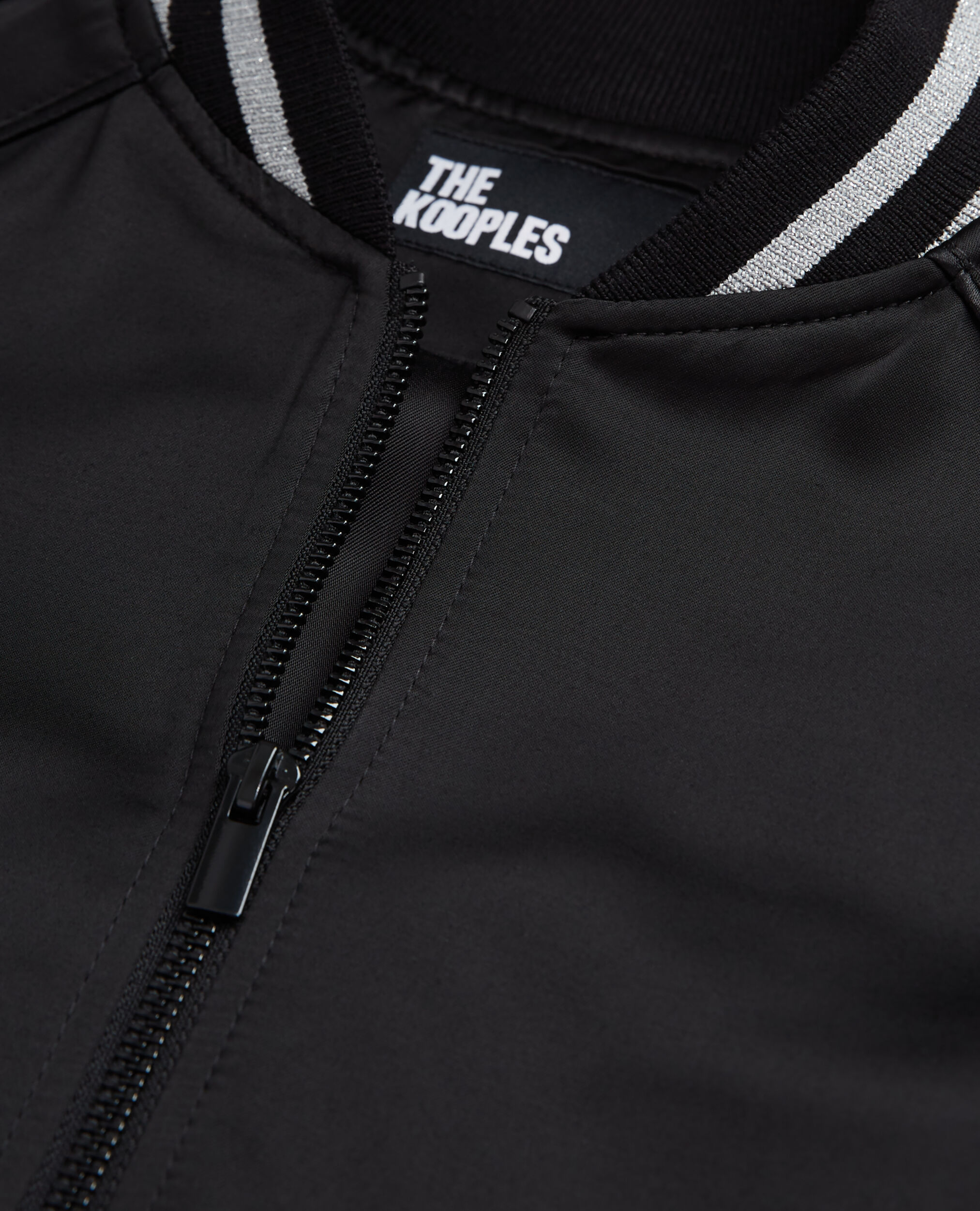 Schwarzes Sweatshirt mit Reißverschluss, BLACK, hi-res image number null
