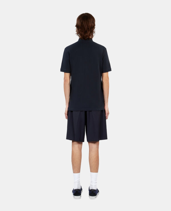 The Kooples HOMME NAVY polo en coton piqué bleu marine