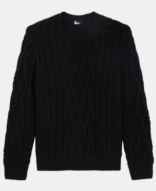 The Kooples HOMME BLACK pull en laine noir