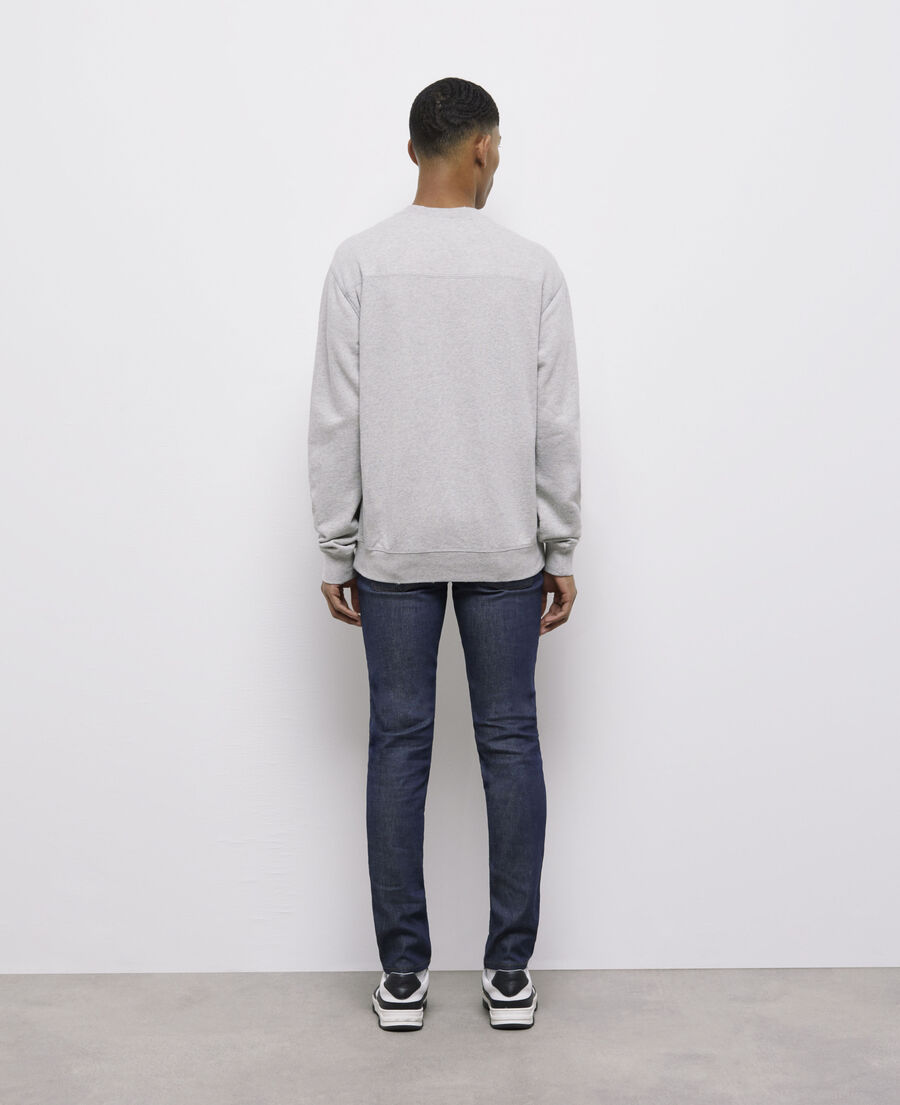 sweatshirt gris clair avec logo