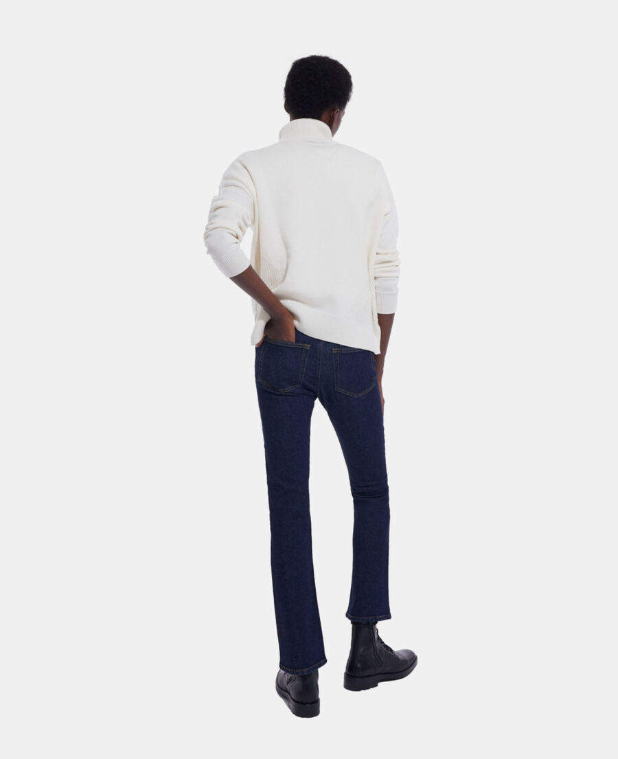 white wool sweater
